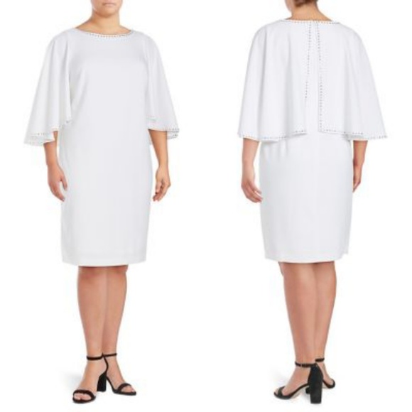 calvin klein cape dress